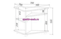 Стол-треугольник на колесных опорах-2 шт. стола трансформера С.Д.Т.