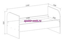 Кровать детская РАДУГА (спальное место:120;140)