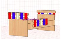 Кровать детская ЗАБОРЧИК (спальное место:120;140)