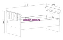 Кровать детская ЗАБОРЧИК (спальное место:120;140)