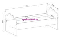 Кровать детская ОБЛАКО (спальное место:120;140)